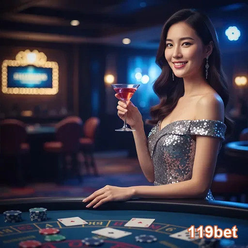 Ilustração de Experiência Visual Atraente no Aplicativo 119bet